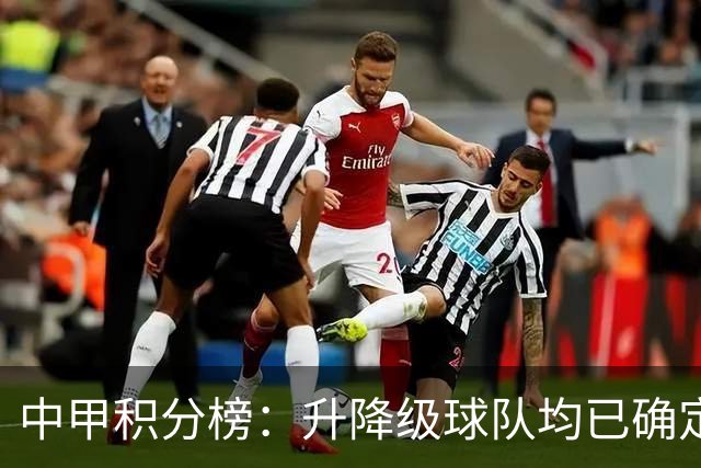 中甲积分榜：升降级球队均已确定；保级附加赛名额竞争激烈
